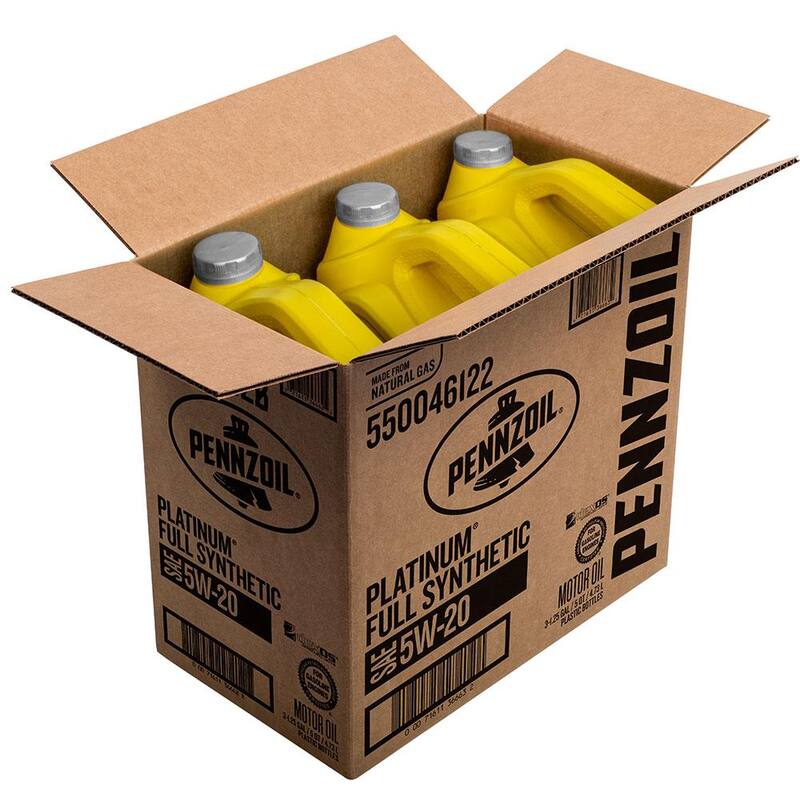 Pennzoil Platinum SAE 5W-20 Full Synthetic Motor Oil 5 Qt. - 550046122
