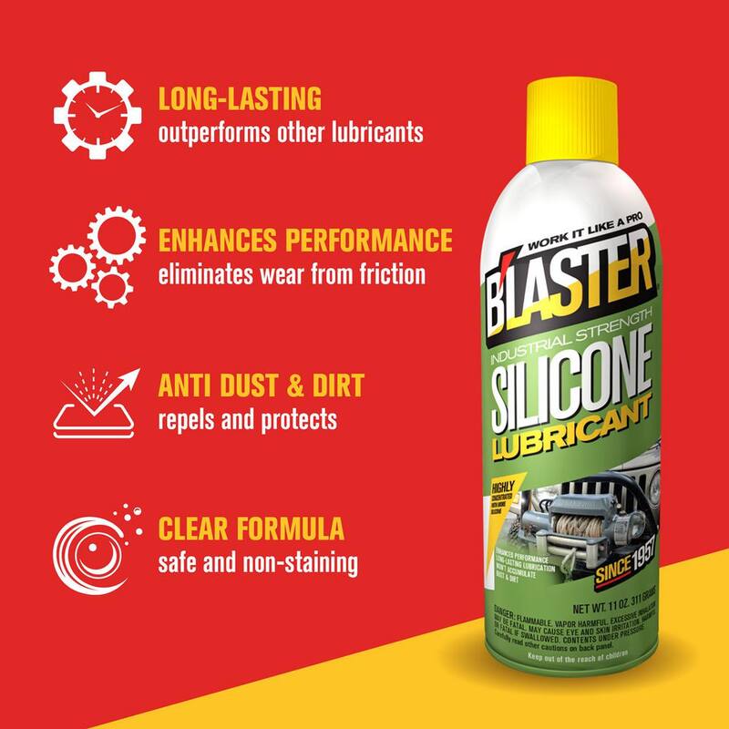 Blaster 11 oz. Industrial Strength Silicone Lubricant Spray - 16-SL