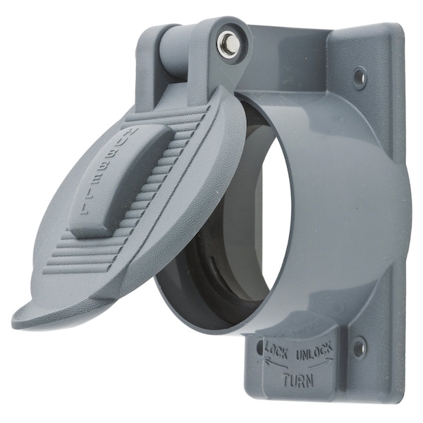 Hubbell Wiring Device-Kellems 1 -Gang Vertical Weatherproof Cover, 2-27/32" W, 4-9/16" H - HBL7774WO
