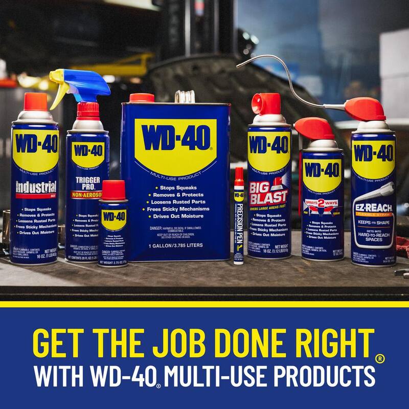 WD-40 12 oz. Original WD-40 Formula, Multi-Purpose Lubricant Spray with Smart Straw (12-Pack) - 611796
