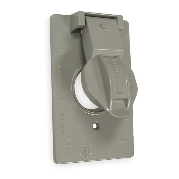 Bell Outdoor Weatherproof Cover, Single Gang Box Type, 1 Gang, Flip/Snap Cover - 5155-0