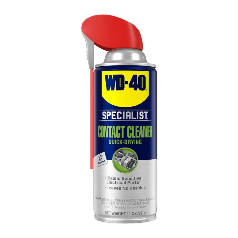 WD-40 SPECIALIST 11 oz. Contact Cleaner, Quick-Drying Electric Equipment Cleaner with Smart Straw - 300554