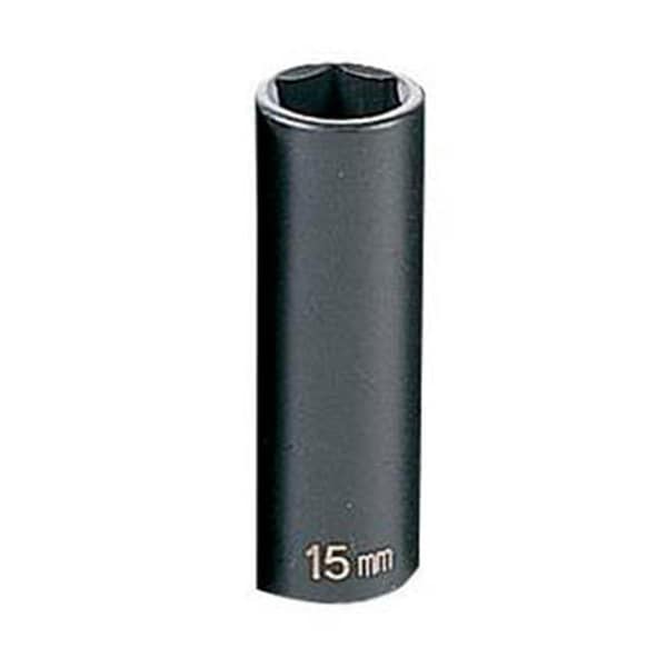 Light House Beauty 38in. Drive Deep Metric Impact Socket - 15mm - LI3538939