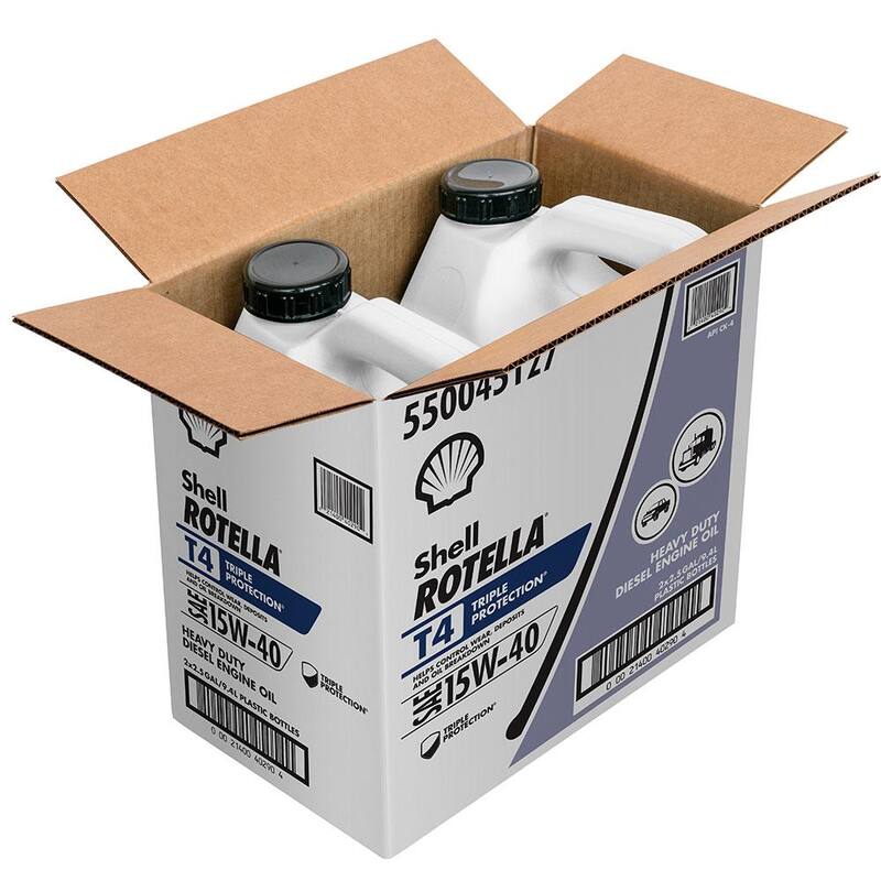 Shell Rotella T4 Triple Protection SAE 15W-40 Diesel Motor Oil 2.5 Gal. - 550045127