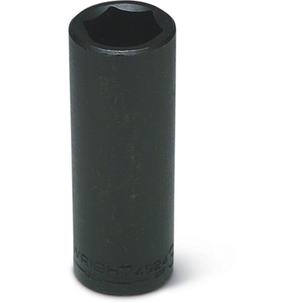 Tool 0.5 in. Drive 6 Point Deep Impact Socket, Oiled Black Oxide - 1.12 in. - TO3046489