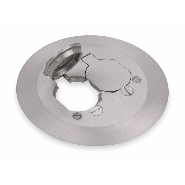 Steel City Electrical Box Cover, 1 Gang, Round, Aluminum - P 60 CACP-AL
