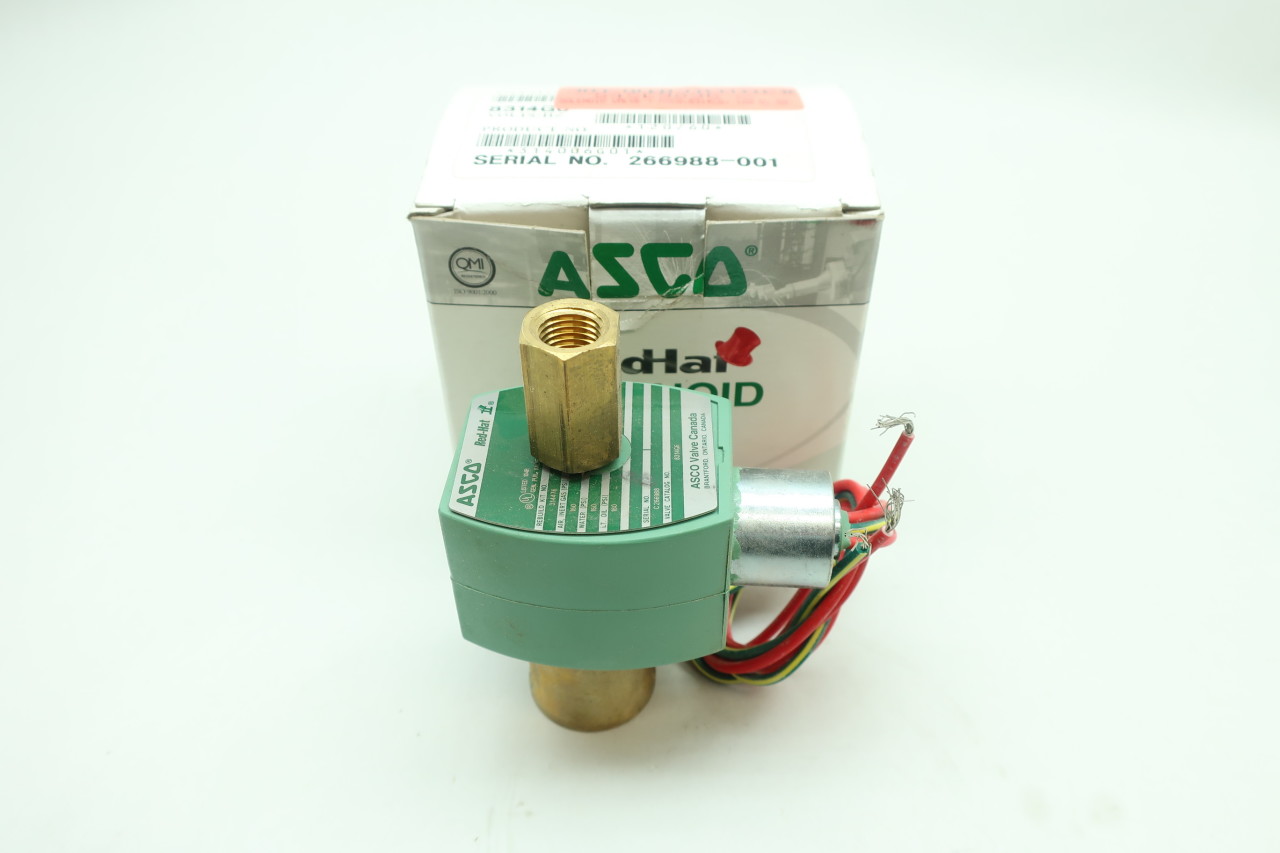 ASCO 8314G6 RED-HAT II 120V-AC 1/4IN NPT SOLENOID VALVE