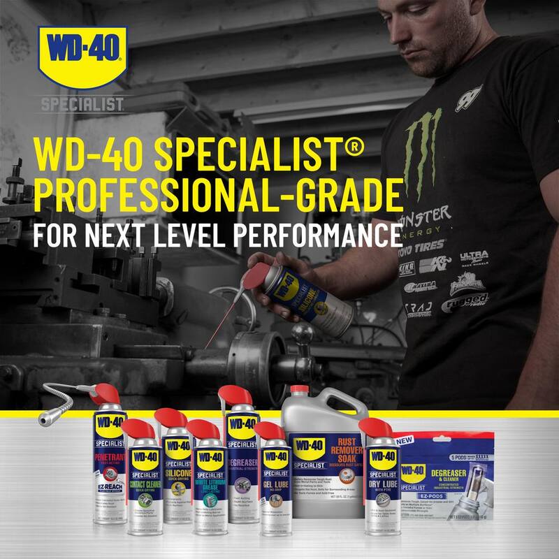 WD-40 SPECIALIST 11 oz. Silicone, Quick-Drying Lubricant with Smart Straw Spray - 300012