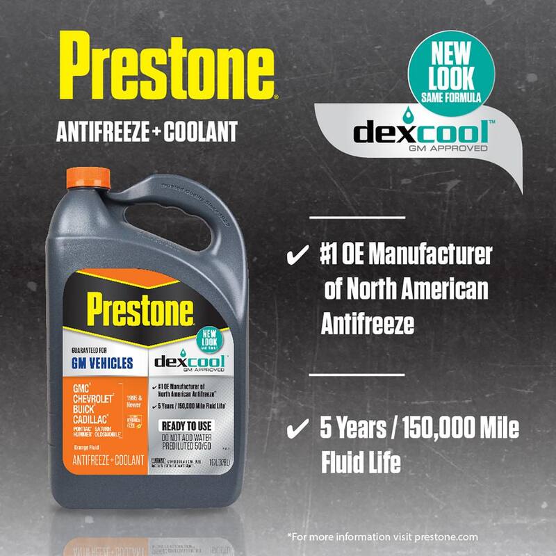 Prestone DEX-COOL Antifreeze+Coolant (1 Gal - Ready to Use) - AF850