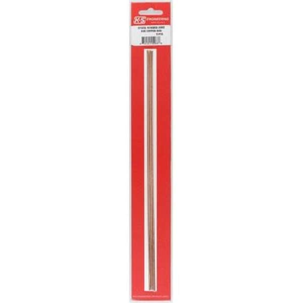 K&S Engineering K&S Engineering K-S5063 0.09 x 12 in. Copper Rod - 3 Piece - K+S5063