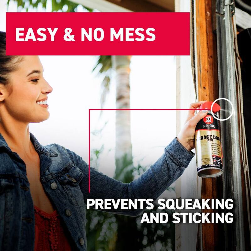 3-IN-ONE 11 oz. Garage Door Lube with Smart Straw Spray - 100584