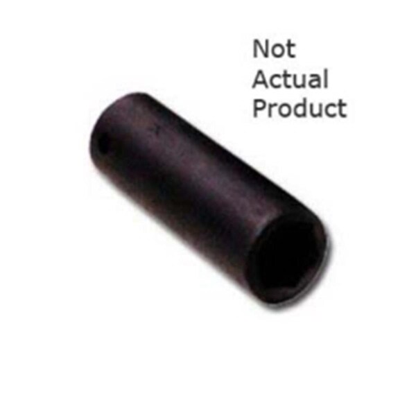 Keen 0.5 in. Drive Deep 6 Point Impact Socket, 23 mm - KE3541343