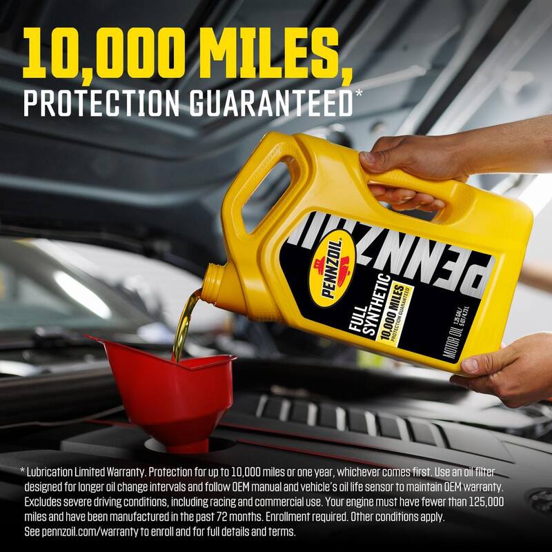 Pennzoil Full Synthetic SAE 5W 20 Motor Oil 5 qt. - 550058599