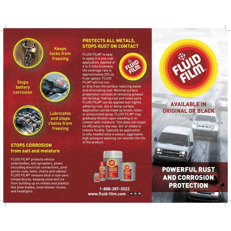 FLUID FILM Long Lasting Rust and Corrosion Protectant, Lubricant and Penetrant - Solvent Free/Non-Toxic/Non-Hazardous Lanolin Based - AS11