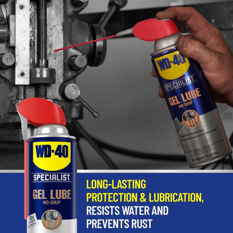 WD-40 SPECIALIST 10 oz. Gel Lube, No-Drip Formula with Smart Straw Spray - 300100HO