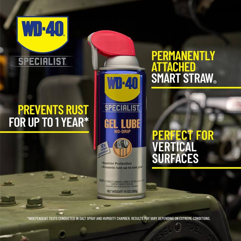 WD-40 SPECIALIST 10 oz. Gel Lube, No-Drip Formula with Smart Straw Spray - 300100HO