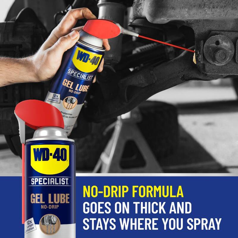 WD-40 SPECIALIST 10 oz. Gel Lube, No-Drip Formula with Smart Straw Spray - 300100HO