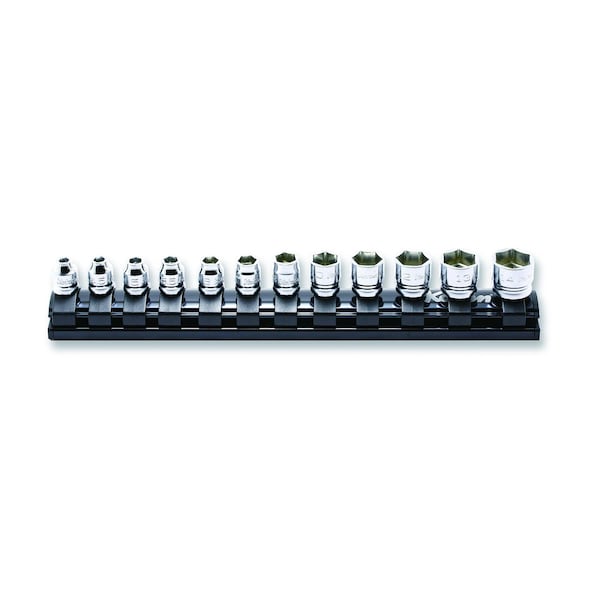 Ko-Ken Socket set 4-14mm 6 Point 200mm S-series 12 pieces 1/4 Sq. Drive - RS2400MZ/12