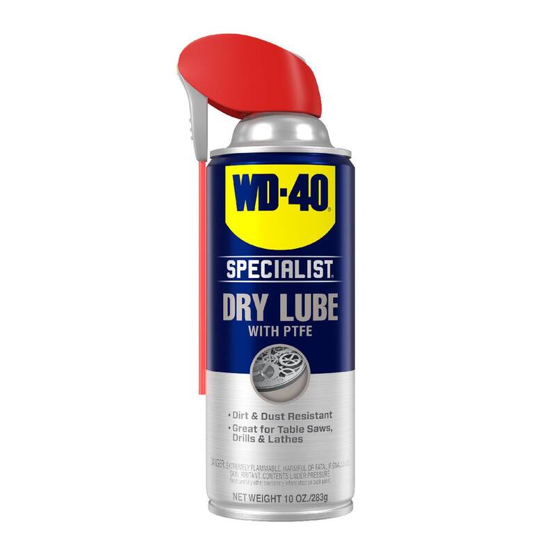 WD-40 SPECIALIST 10 oz. Dry Lube with PTFE, Lubricant with Smart Straw Spray - 300059