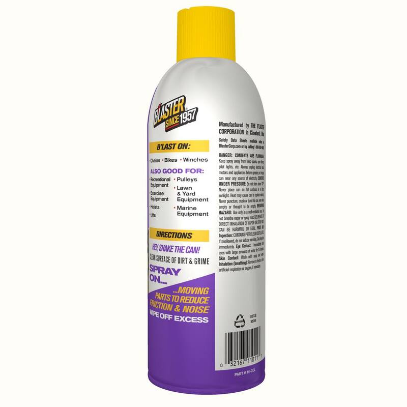 Blaster 11 oz. Long-Lasting Chain and Cable Lubricant Spray - 16-CCL