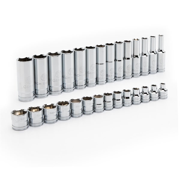 Gearwrench SET STDDP SKT 6PT MM 38 DR 28PC, BOXED - KDT86540