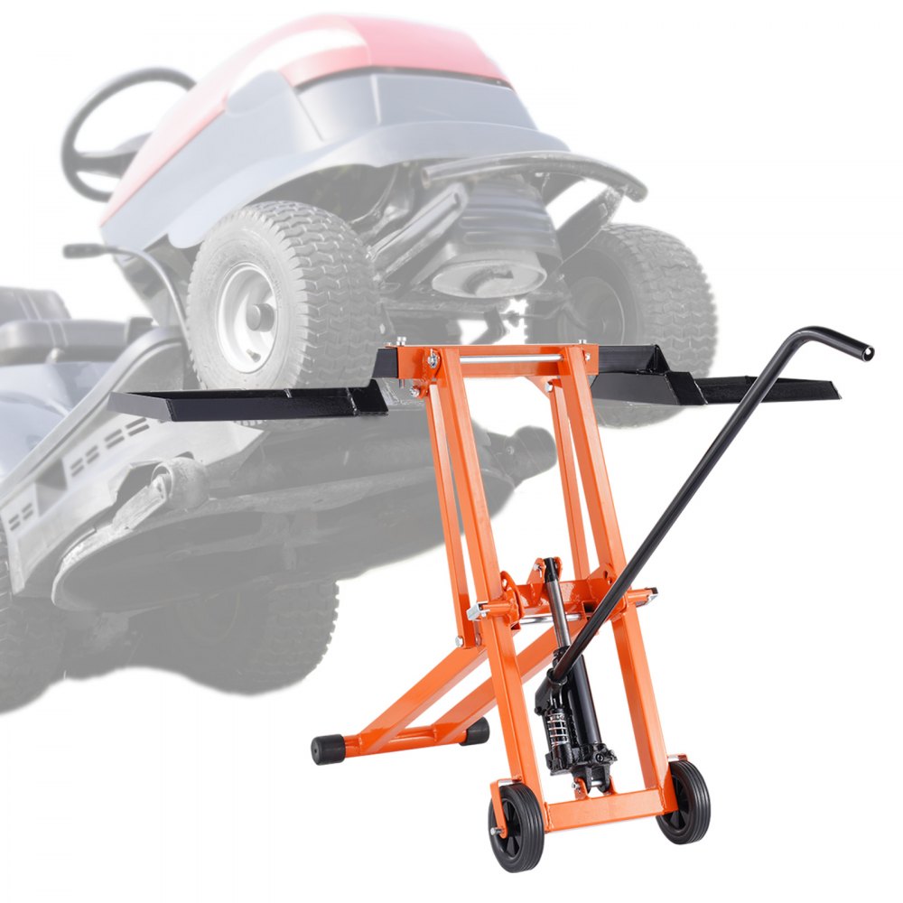 500 Lbs Lawn Mower Lift with Hydraulic Jack for Riding Tractor Lawn Mowers - GCJSJJYYS500E2M1RV0