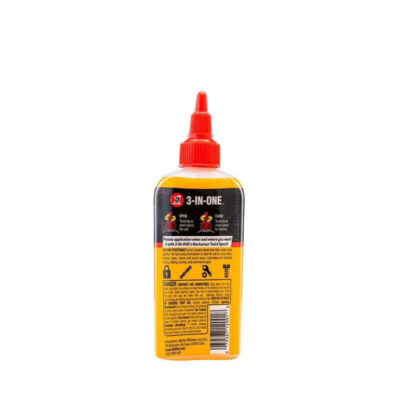 3-IN-ONE 4 oz. Fast-Acting Penetrant Drip Oil - 120015