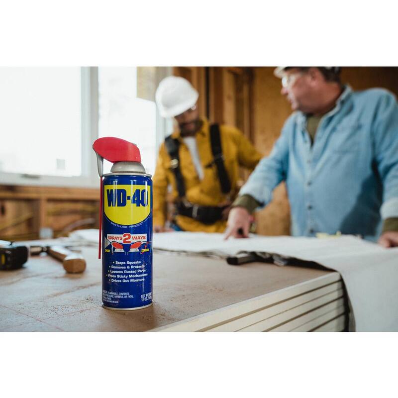 WD-40 12 oz. Original WD-40 Formula, Multi-Purpose Lubricant Spray with Smart Straw (6-Pack) - 611789