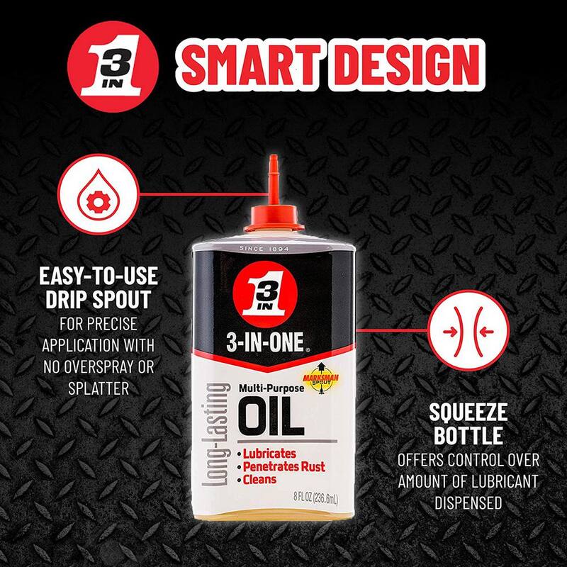 3-IN-ONE 3 oz. Multi-Purpose Oil, Long-Lasting Lubricant - 100353