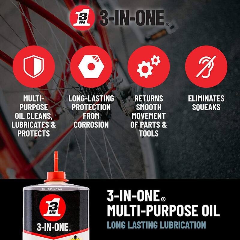 3-IN-ONE 3 oz. Multi-Purpose Oil, Long-Lasting Lubricant - 100353