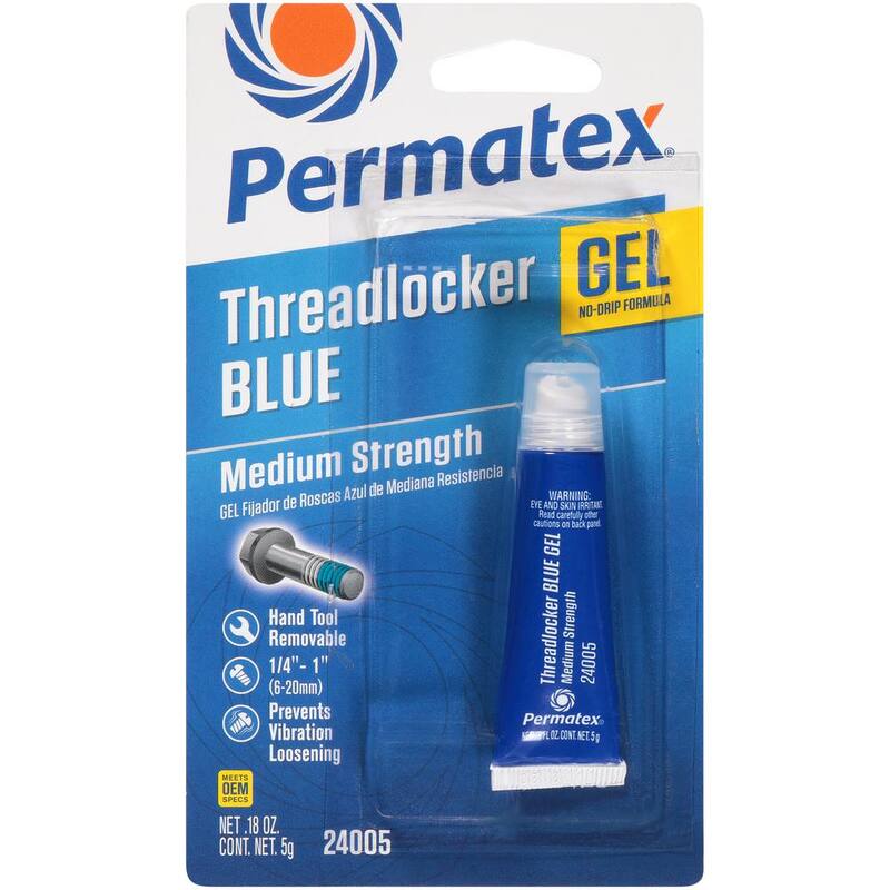 Permatex 0.20 fl. oz. Medium Strength Threadlocker Blue Gel - 24005
