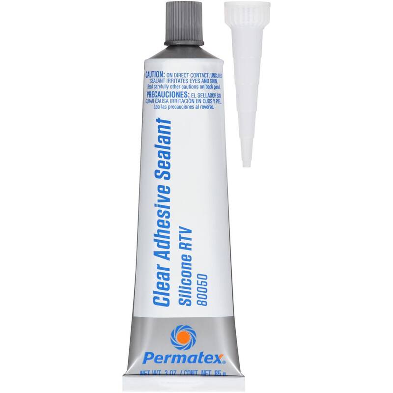 Permatex 3 oz. Clear Silicone Adhesive Sealant - 75151