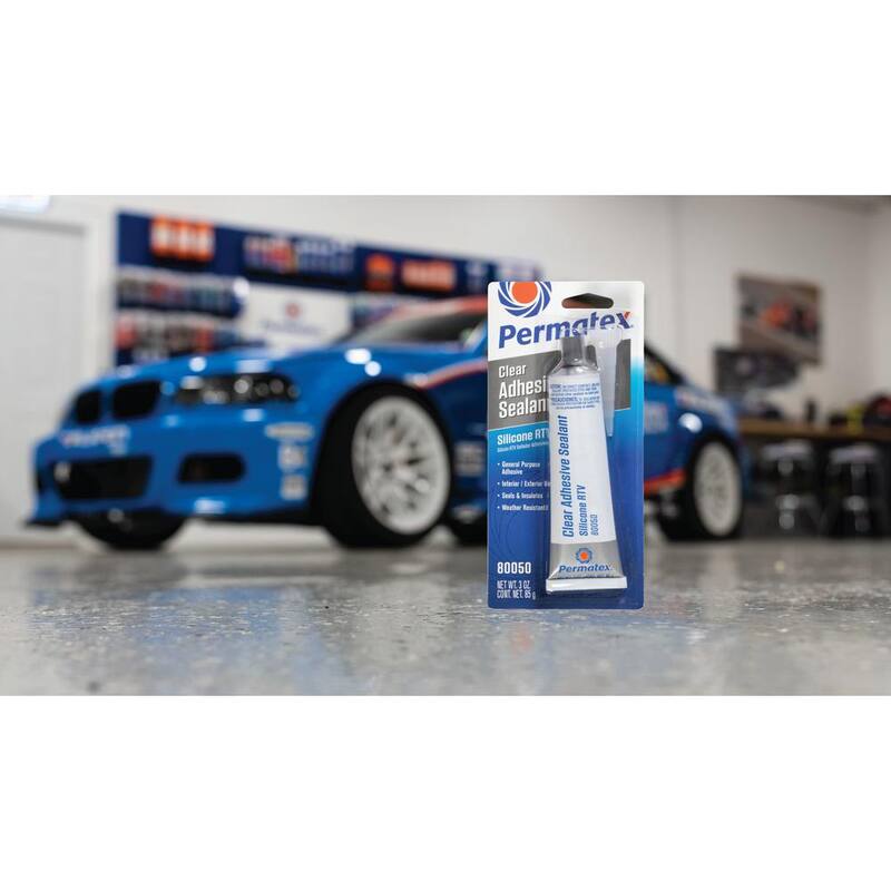 Permatex 3 oz. Clear Silicone Adhesive Sealant - 75151