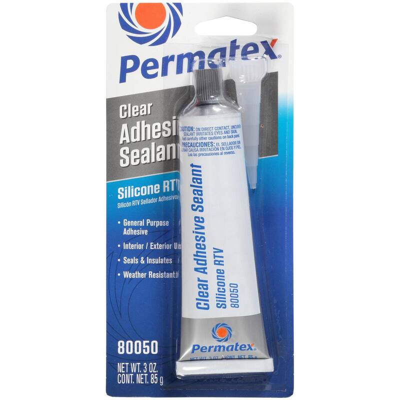 Permatex 3 oz. Clear Silicone Adhesive Sealant - 75151