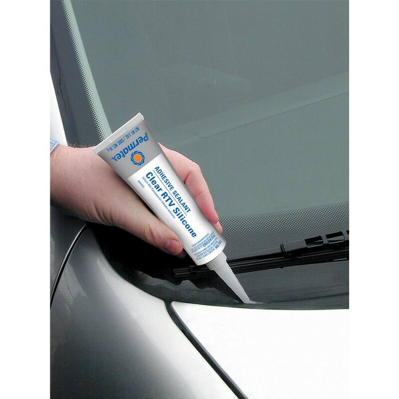 Permatex 3 oz. Clear Silicone Adhesive Sealant - 75151