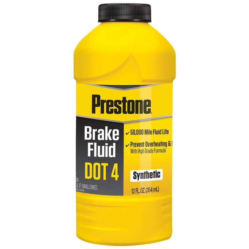 Prestone Dot 4-Brake Fluid, 12 fl. oz., Synthetic, 50,000 Mile - AS800Y