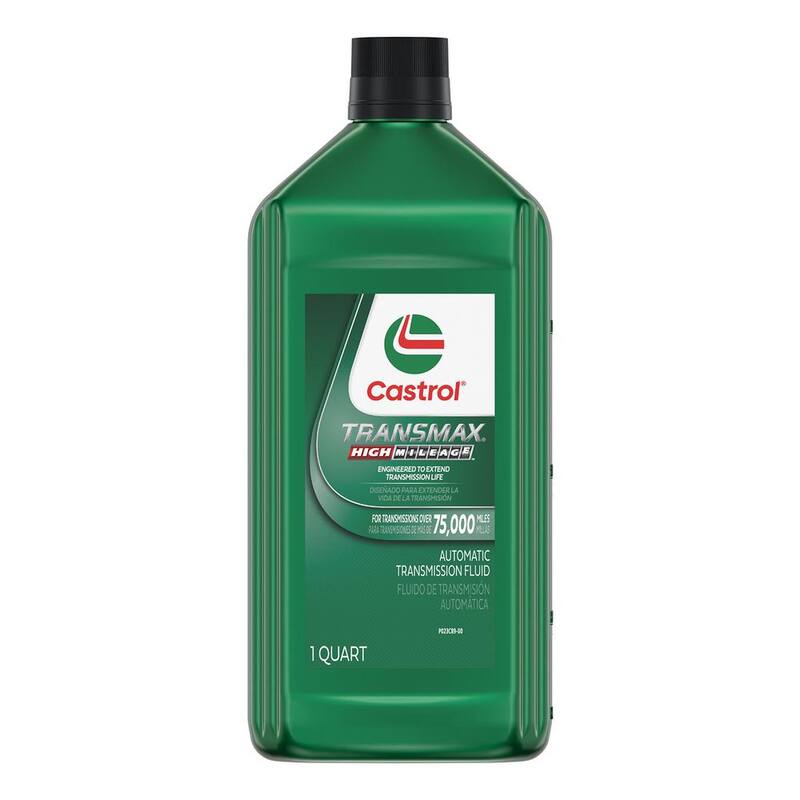CASTROL Transmax High Mileage Automatic Transmission Fluid, 1 qt. - 151DD0