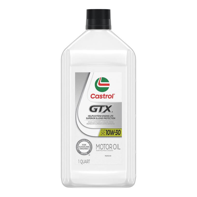CASTROL GTX 10W-30 Conventional Motor Oil, 1-qt. - 15B400