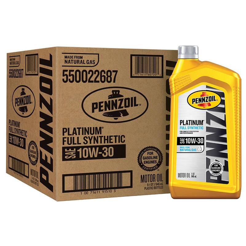 Pennzoil Platinum SAE 10W-30 Full Synthetic Motor Oil 1 Qt. - 550022687