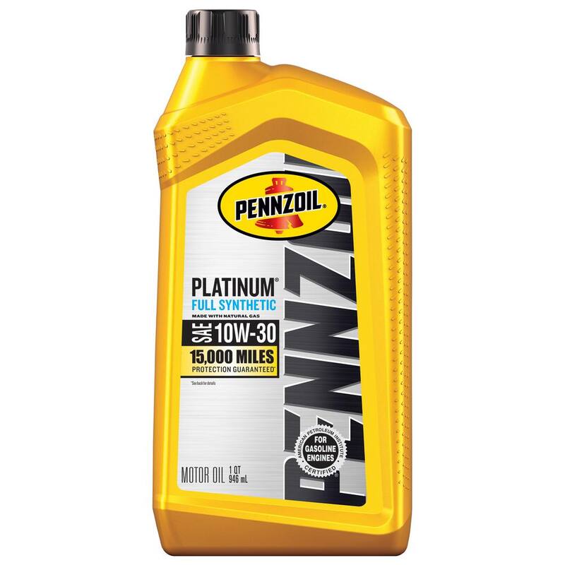 Pennzoil Platinum SAE 10W-30 Full Synthetic Motor Oil 1 Qt. - 550022687