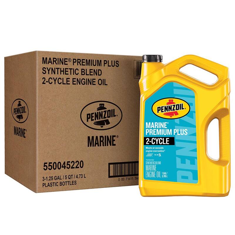 Pennzoil Marine Premium Plus 2-Cycle Synthetic Blend Oil 1 Gal. - 550045220