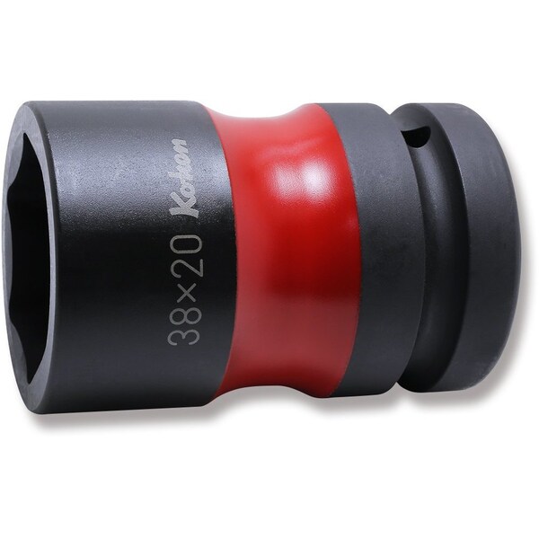 Ko-Ken Rear Wheel Nut Socket 38 x 20mm Hex x Square 83mm Color coded 1 Sq. Drive - PW8P-38X20