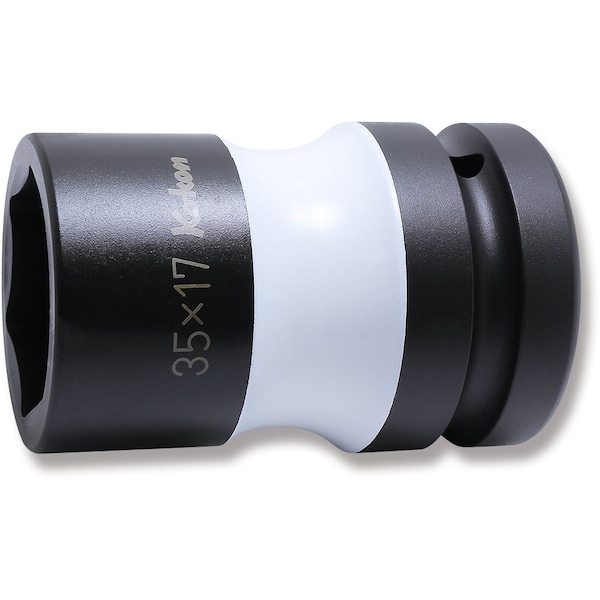 Ko-Ken Rear Wheel Nut Socket 35 x 17mm Hex x Square 83mm Color coded 1 Sq. Drive - PW8P-35X17
