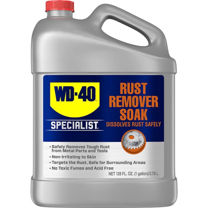 WD-40 SPECIALIST 1 Gal. Rust Remover Soak, Dissolves Rust Safely, Biodegradable - 300042