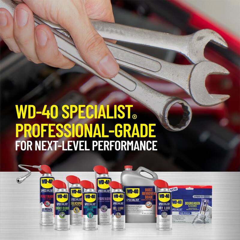 WD-40 SPECIALIST 1 Gal. Rust Remover Soak, Dissolves Rust Safely, Biodegradable - 300042