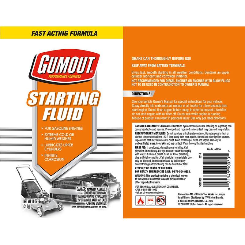 Gumout 11 oz. Starting Fluid - 5072866