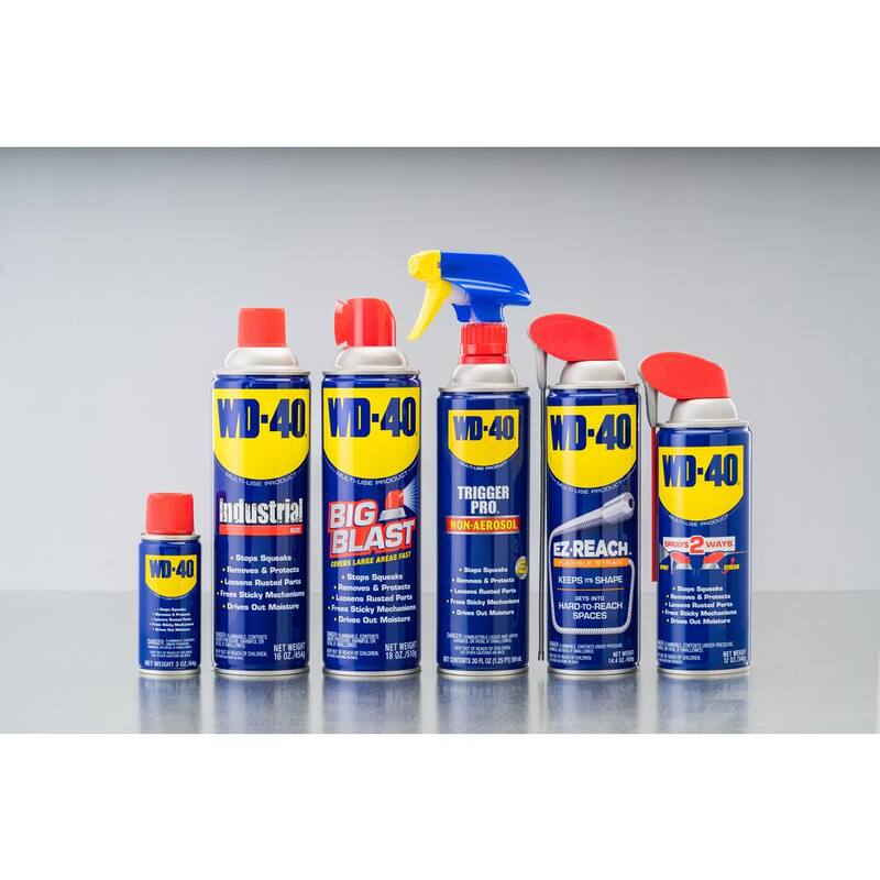 WD-40 2.75 oz. Multi-Use Product, Multi-Purpose Lubricant Spray, Handy Can, (3-Pack) - 490009