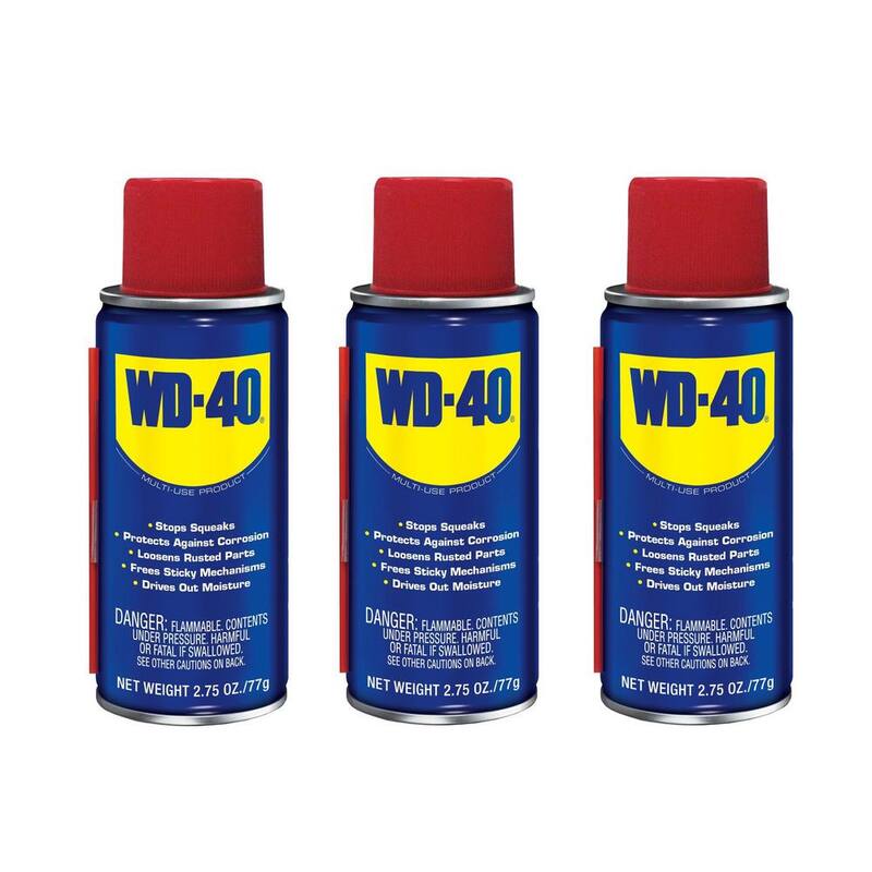 WD-40 2.75 oz. Multi-Use Product, Multi-Purpose Lubricant Spray, Handy Can, (3-Pack) - 490009