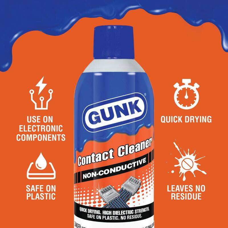GUNK 11 oz. Non-Conductive Contact Cleaner - PD11CC/6