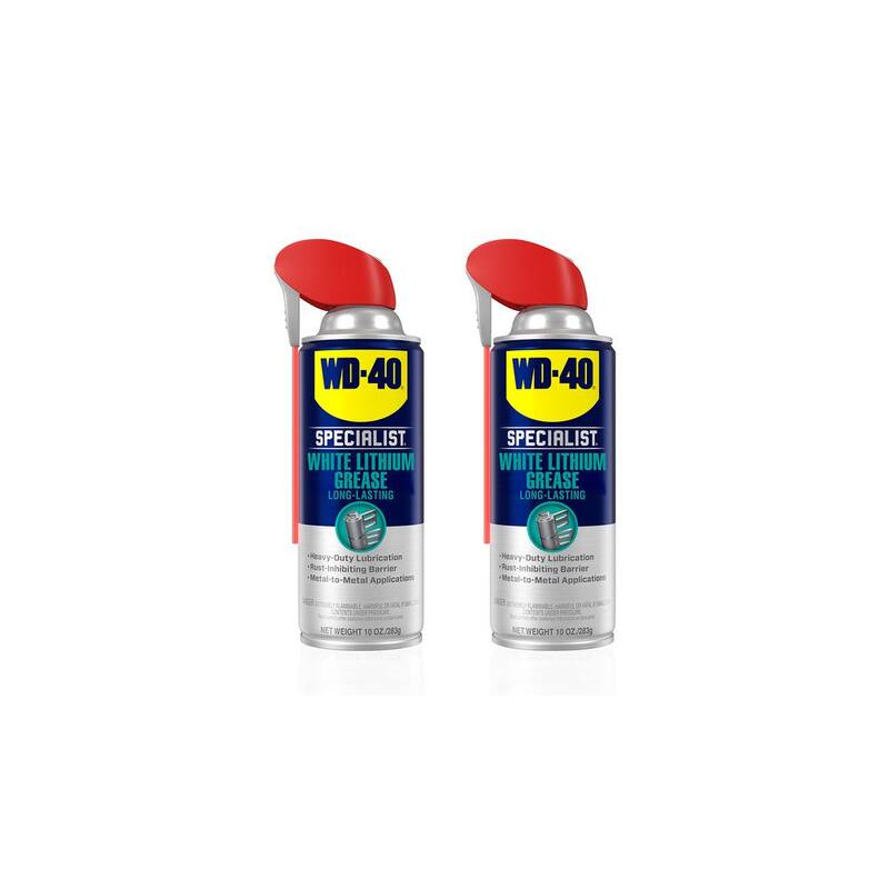 WD-40 SPECIALIST 10 oz. White Lithium Grease (2-Pack) - 611833